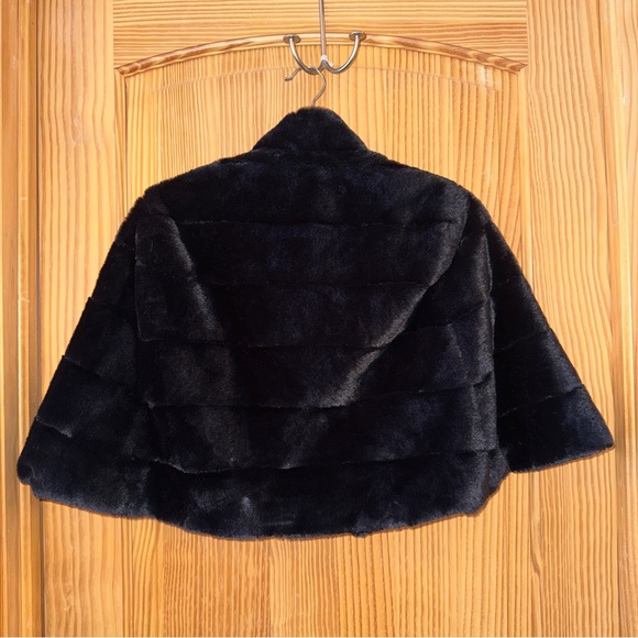 BCBGeneration Shimmering Black Jacket Cape - Picture 6 of 6